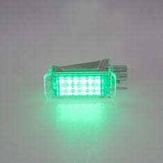 Stualarm LED osvětlení interiéru VW, Audi, Seat, Škoda, Lamborghini, zelené (961vw03gre)