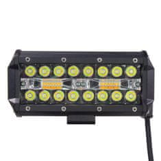 Stualarm LED světlo hranaté bílé/oranžové, 90W, ECE R10 (wl-846wo)