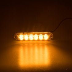 Stualarm x PREDATOR 6x3W LED, 12-24V, oranžový, ECE R65 (kf006Z)