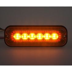 Stualarm Zadní červené obrysové LED světlo s výstražným oranžovým světlem, 12-24V, ECE R65 (brTRL003R)
