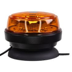 Stualarm LED maják, 12-24V, 12x1W oranžový, magnet, ECE R65 (wl180m1)