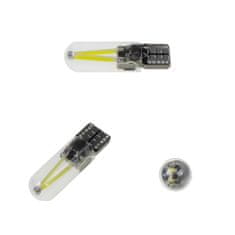 Stualarm COB LED T10 bílá, 12-24V, silikon (95COB-T10-5) 2 ks