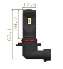 Stualarm CSP LED HB4 bílá, 12-24V, 3x10W, chrom (95CSP-HB4-31) 2 ks