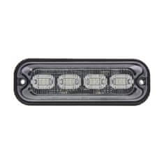 Stualarm PREDATOR 4x4W LED, 12-24V, modrý, ECE R10 (br004B)