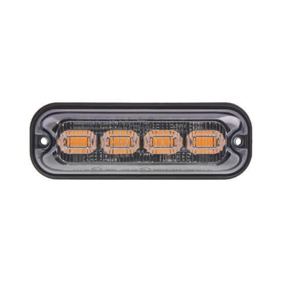 Stualarm PREDATOR 4x4W LED, 12-24V, oranžový, ECE R65 (br004A)