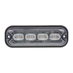 Stualarm PREDATOR 4x4W LED, 12-24V, červený, ECE R10 (br004R)