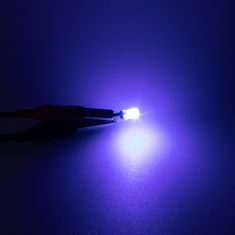 Stualarm LED T5 ledově modrá, 12V, 2LED/3014SMD (95183ice) 2 ks