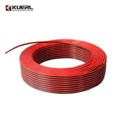 KUERL Kabel 2x0,75 mm, černočervený, 100 m bal (31207P)