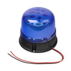 Stualarm LED maják, 12-24V, 24xLED modrý, pevná montáž, ECE R65 (wl825fixblue)