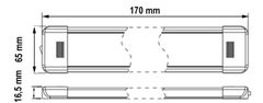 Stualarm PROFI LED osvětlení interiéru univerzální 12-24V 18LED (LEDd1703)