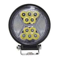 Stualarm LED světlo kulaté s pozičním světlem, 24x1W, ø115x140mm, ECE R10 (wl-429)