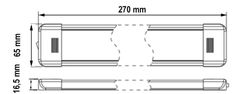 Stualarm PROFI LED osvětlení interiéru univerzální 12-24V 36LED (LEDd2703)