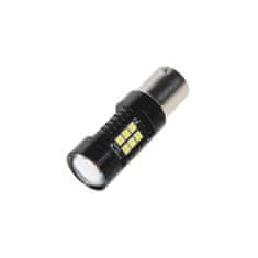 Stualarm LED BA15s bílá, 12V, 21LED/3030SMD (95C-BA15S-21/12) 2 ks