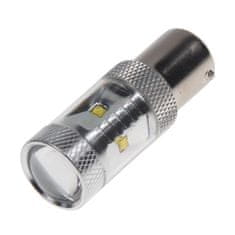 Stualarm CREE LED BA15S 12-24V, 30W (6x5W) bílá (95C-BA15S-30W) 2 ks