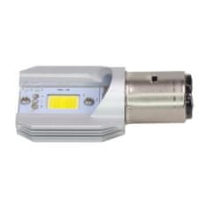 Stualarm COB LED BA20 bílá, 8-36V, motocyklová (95HLH-BA20-COB2)