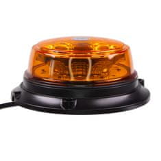 Stualarm LED maják, 12-24V, 12x1W oranžový, pevná montáž, ECE R65 (wl180fix3)