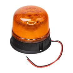 Stualarm LED maják, 12-24V, 24xLED oranžový, pevná montáž, ECE R65 (wl825fix)