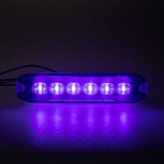 Stualarm PROFI SLIM výstražné LED světlo vnější, modré, 12-24V, ECE R10 (CH-076blu)