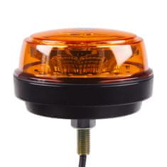 Stualarm LED maják, 12-24V, 12x1W oranžový, pevná montáž, ECE R65 (wl180fix1)