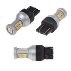 Stualarm LED T20 (7443) bílá/oranžová, 12-24V, 22LED/5630SMD (95242) 2 ks