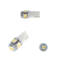 Stualarm LED T10 bílá, 24V, 5LED/3SMD (95217/24v) 2 ks