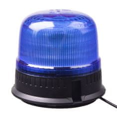 Stualarm LED maják, 12-24V, 24xLED modrý, magnet, ECE R65 (wl825blue)