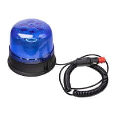 Stualarm LED maják, 12-24V, 24xLED modrý, magnet, ECE R65 (wl825blue)