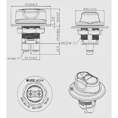 Stualarm Odpojovač baterie 50A, 50V, neodnímatelná klička (47212)