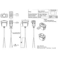 Stualarm 2x USB zásuvka 12/24V, 4,2A (34560)