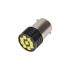 Stualarm LED BA15s bílá, 12V, 9LED/3030SMD (95121) 2 ks