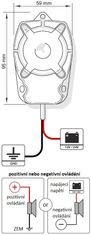 TYTAN Miniaturní piezo siréna TYTAN 12V (dss3/12V)