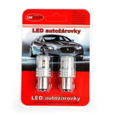 Stualarm LED BAY15D bílá/oranžová, 12V, 12LED SMD (95AC009) 2 ks