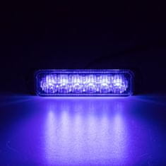 Stualarm x SLIM výstražné LED světlo vnější, modré, 12-24V, ECE R65 (kf079blu)
