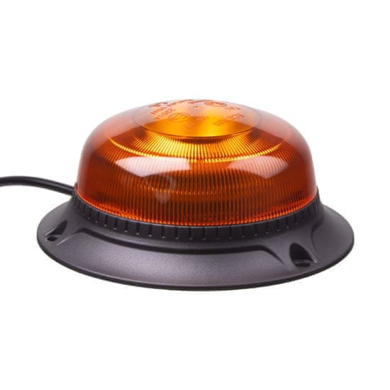 Stualarm LED maják, 12-24V, 18xLED oranžový, pevná montáž, ECE R65 (wl821fix)