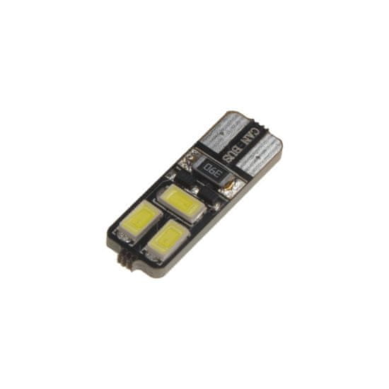 Stualarm LED T10 bílá, 12V, 6LED/5730SMD (952008cb) 2 ks