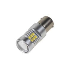 Stualarm LED BA15s bílá, 12-24V, 21LED/2835SMD (95C-BA15S-21) 2 ks