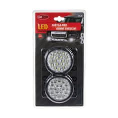 Stualarm LED světla pro denní svícení, kulatá 90mm, ECE (drl90)