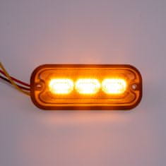 Stualarm PREDATOR 3x4W LED, 12-24V, oranžový, ECE R65 (br003A)