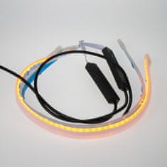 Stualarm LED pásek, dynamické blinkry oranžová / poziční světla červená, 45 cm (96UN10-45)