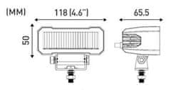 Stualarm LED světlo obdélníkové, 2x10W, ECE R10, R149 (wl-451R112)