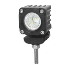 Stualarm LED světlo mini čtvercové, 1x10W, 36x36mm, rozptýlený paprsek, ECE R10 (wl-453F)