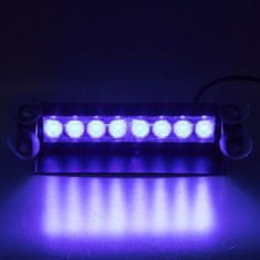 Stualarm PREDATOR LED vnitřní, 8x3W, 12-24V, modrý, 233mm (kf750-2blu)