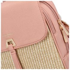David Jones Stylový dámský kombinovaný batoh Ermis, růžová