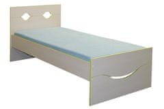 BRADOP Dětská postel s úsměvem CASPER C108 krémová 90×200