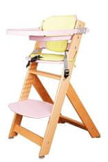 BRADOP Dětská rostoucí židle VLADĚNA přírodní/růžová