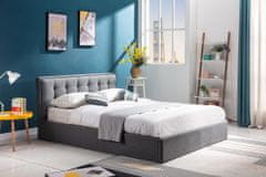 Halmar Čalouněná postel PADVA s úložným prostorem šedá 160x200