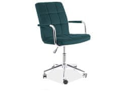 Signal Kancelářská židle Q-022 velvet zelená