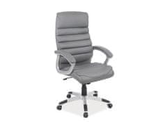 Signal Kancelářská židle Q-087 šedá ekokůže