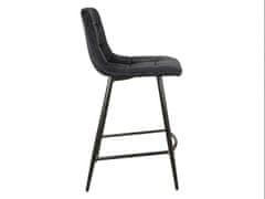 Signal Barová židle MILA H-2 velvet černá/černé
