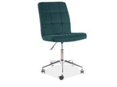 Signal Kancelářská židle Q-020 velvet zelená